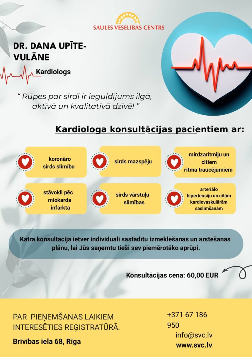 DR. DANA UPĪTE- VULĀNE Kardiologs